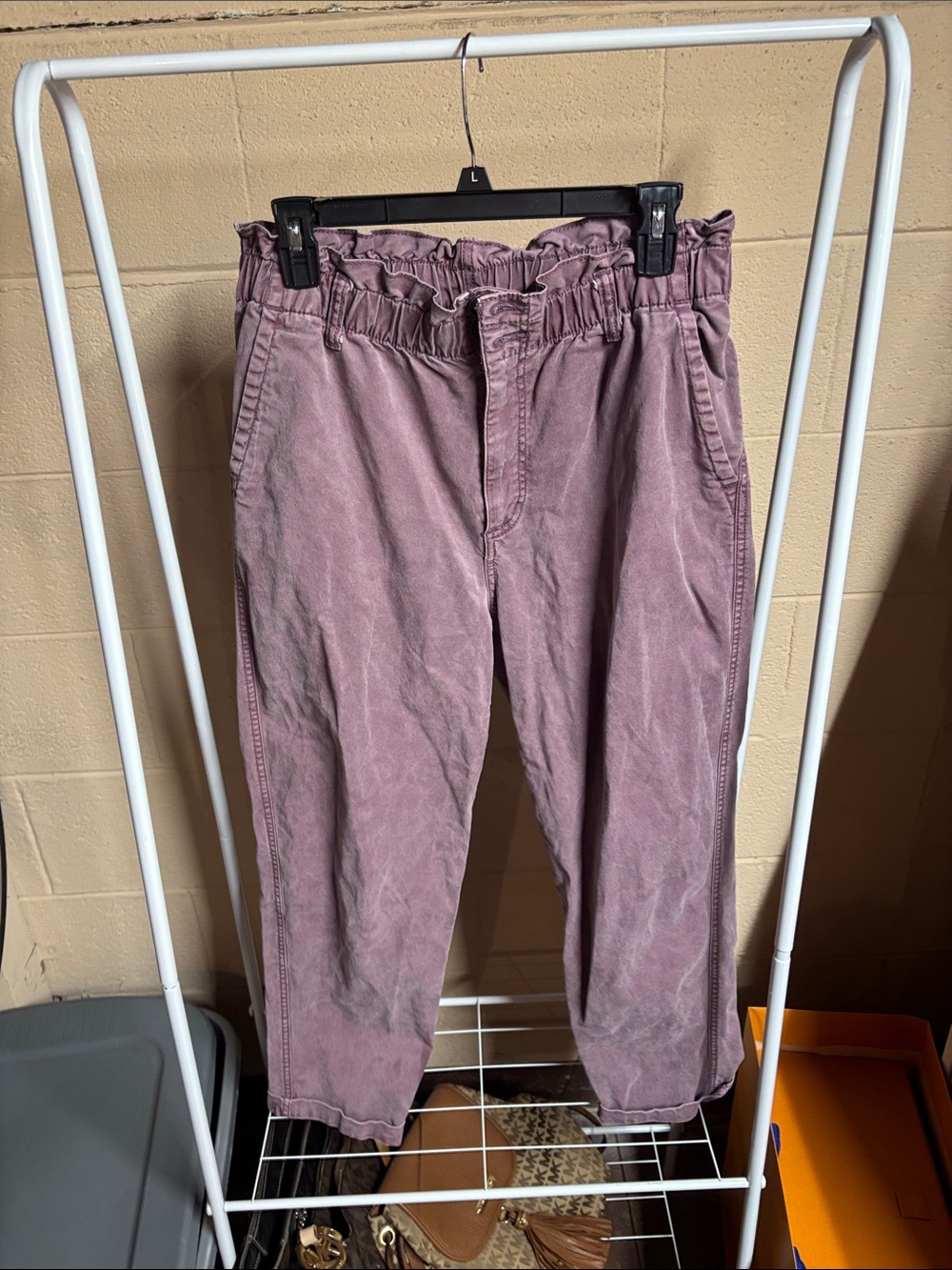 Universal Thread Dusty Mauve Paperbag Waist Chinos
